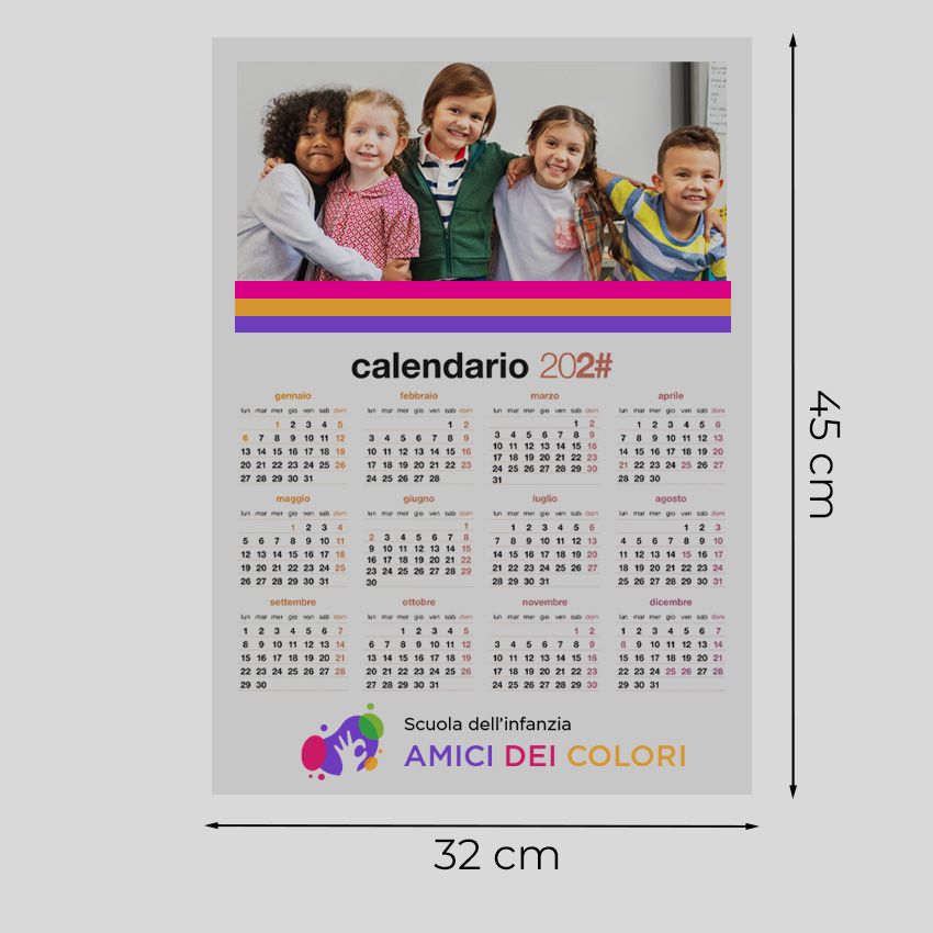 Calendario da parete A3 - poster