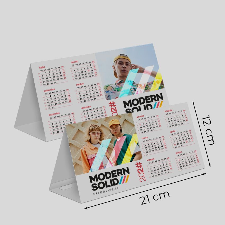 Calendario da tavolo 21x12 - semestrale